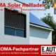 Solar betriebene Rollladen